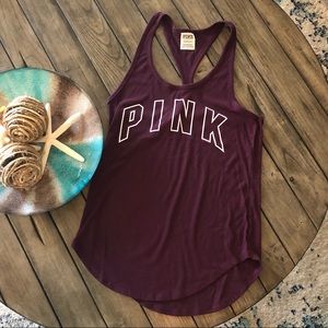 PINK racerback tank top